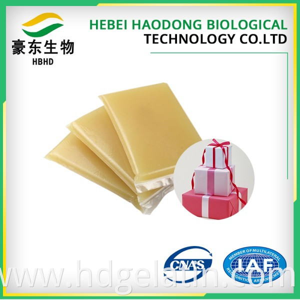 low price animal jelly Industrial Jelly Glue For Semiautomatic Casemaker Machine